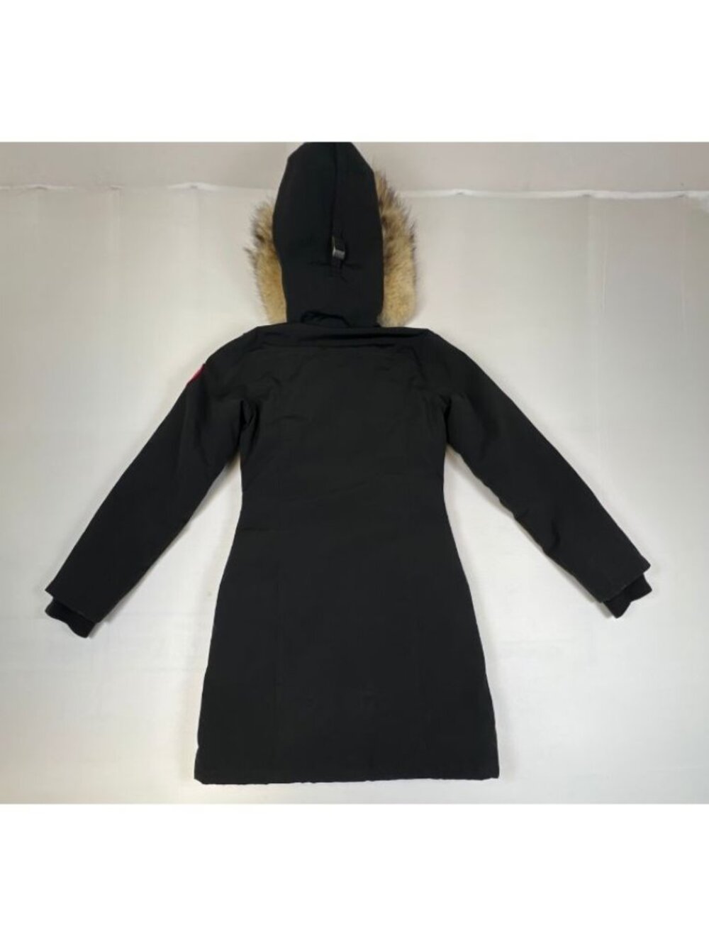 Canada Goose Rossclair Parka Womens Small Black Down Jacket Fur Hood Authentic - Picture 2 of 13